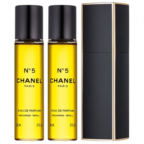 Chanel N°5 woda perfumowana (1x napełnialny + 2x napełnienie) dla kobiet 3×20 ml