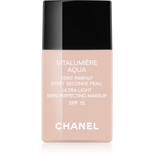 Chanel Vitalumière Aqua ultra lekki make-up nadający skórze promienny wygląd odcień 50 Beige SPF 15 30 ml