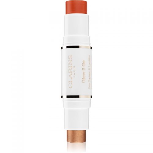 Clarins Face Make-Up Glow 2 Go odcień 02 Glowy Peach 2 x 4,5 g