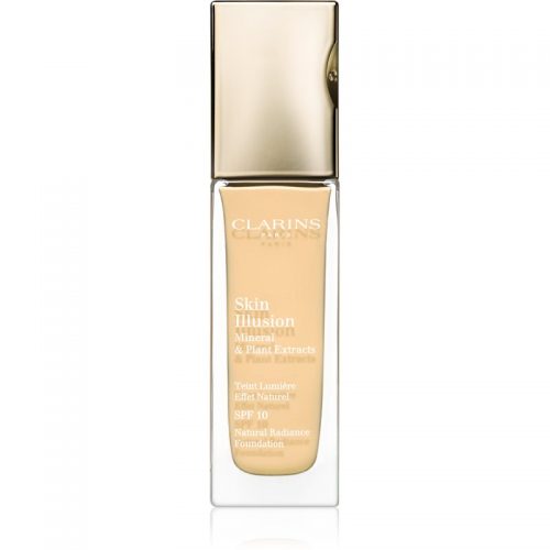 Clarins Face Make-Up Skin Illusion podkład rozświetlający dający naturalny efekt SPF 10 odcień 110 Honey 30 ml