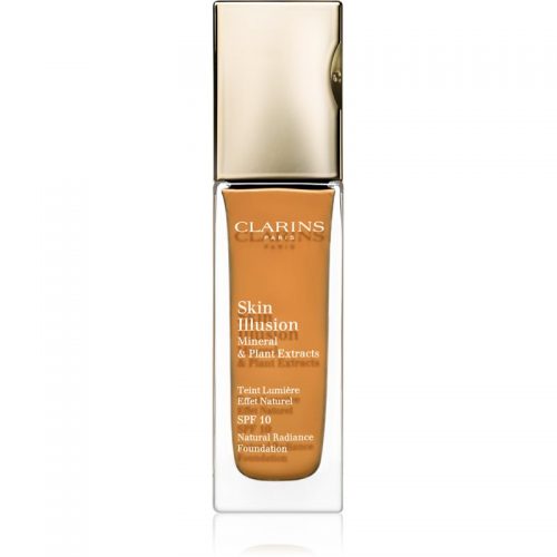Clarins Face Make-Up Skin Illusion podkład rozświetlający dający naturalny efekt SPF 10 odcień 117 Hazelnut 30 ml