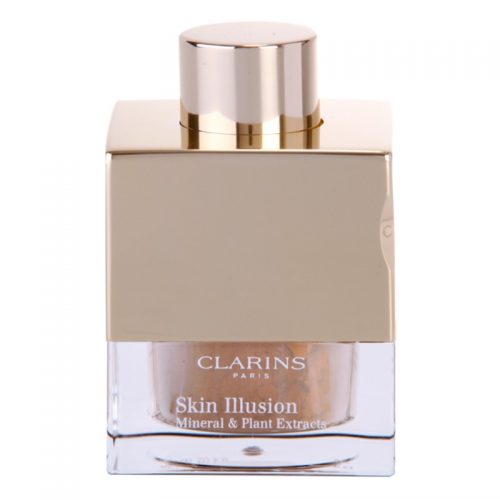Clarins Face Make-Up Skin Illusion sypki pudrowy podkład dający naturalny efekt z pędzelkiem odcień 113 Chestnut 13 g