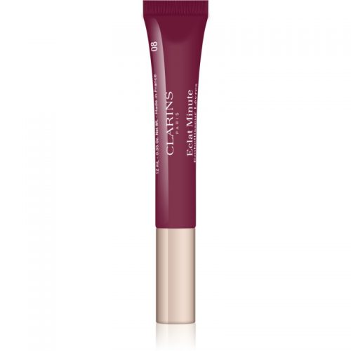 Clarins Lip Make-Up Instant Light błyszczyk do ust o dzłałaniu nawilżającym odcień 08 Plum Shimmer 12 ml