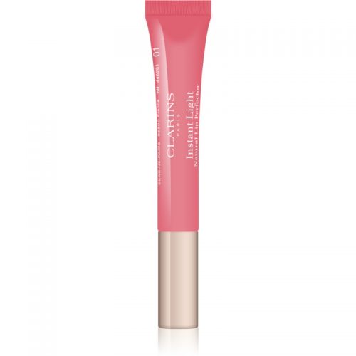 Clarins Lip Make-Up Instant Light błyszczyk do ust o dzłałaniu nawilżającym odcień 01 Rose Shimmer 12 ml
