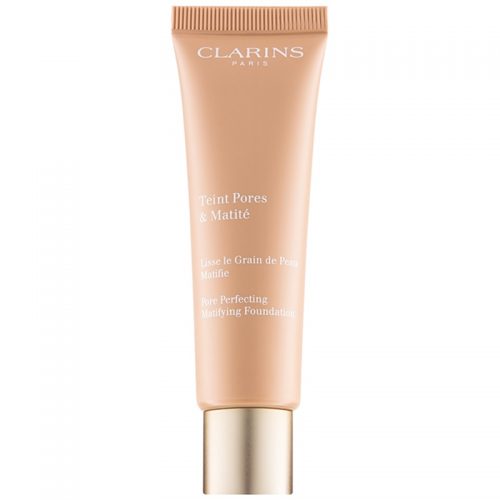 Clarins Pore Perfecting podkład matujący minimalizujący pory odcień 02 Nude Beige 30 ml
