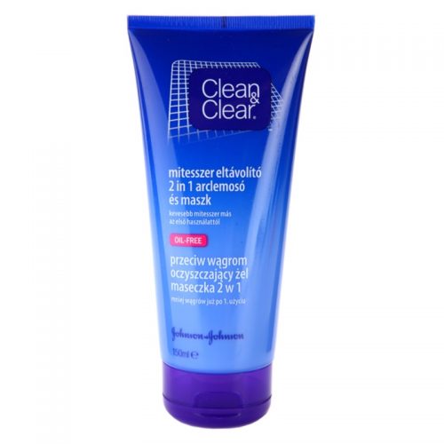 Clean & Clear Blackhead Clearing maseczka oczyszczająca i żel 2w1 przeciw zaskórnikom 150 ml