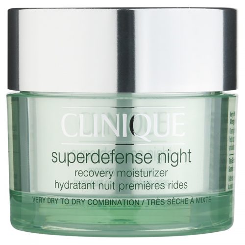 Clinique Superdefense nawilżający krem na noc przeciw pierwszym oznakom starzenia skóry 50 ml