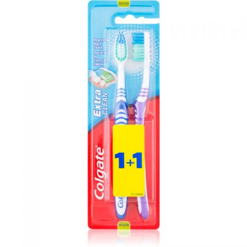 Colgate Extra Clean szczoteczki do zębów medium 2 szt. 2 szt.
