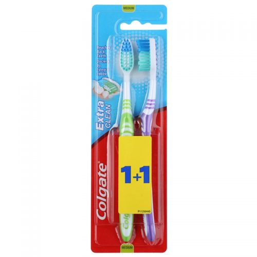 Colgate Extra Clean szczoteczki do zębów medium 2 szt. 2 szt.