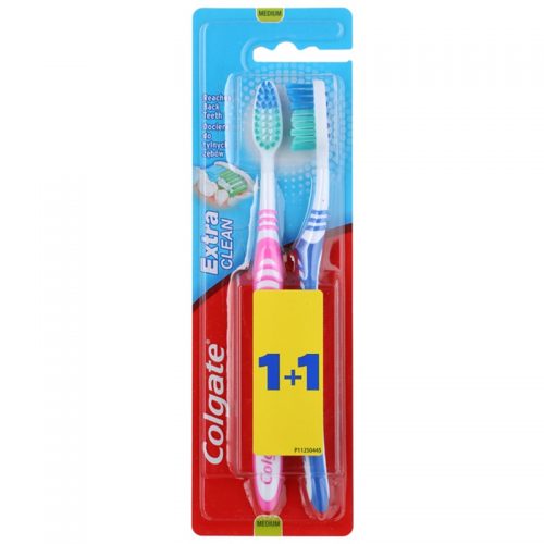 Colgate Extra Clean szczoteczki do zębów medium 2 szt. 2 szt.