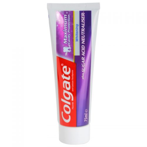 Colgate Maximum Cavity Protection Plus Sugar Acid Neutraliser wybielająca pasta do zębów 75 ml