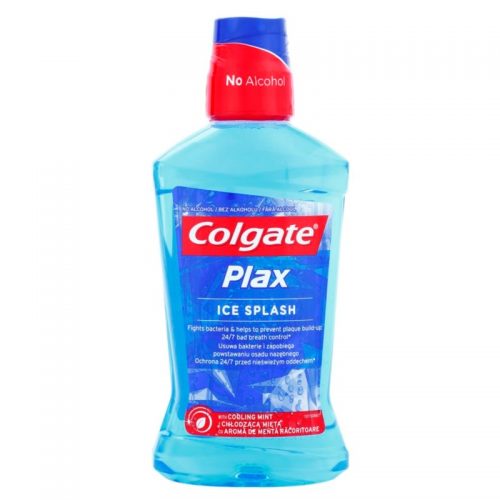 Colgate Plax Ice Splash płyn do płukania jamy ustnej odświeżający oddech smak Cooling Mint 500 ml