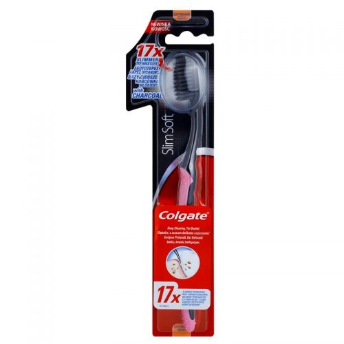 Colgate Slim Soft Charcoal szczoteczka do zębów z węglem aktywnym soft