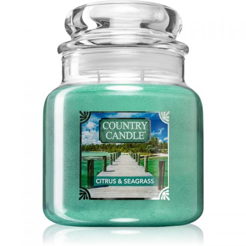 Country Candle Citrus & Seagrass świeczka zapachowa średnia 453 g