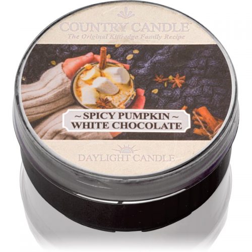 Country Candle Spicy Pumpkin White Chocolate świeczka typu tealight 42 g