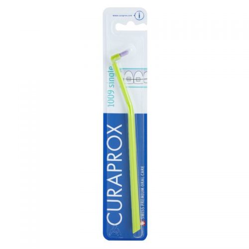 Curaprox 1009 Single jednopęczkowa szczoteczka do zębów dla osób noszących aparaty ortodontyczne