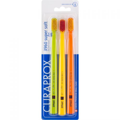 Curaprox 3960 Super Soft szczoteczki do zębów 3 szt. warianty kolorystyczne 3 szt.