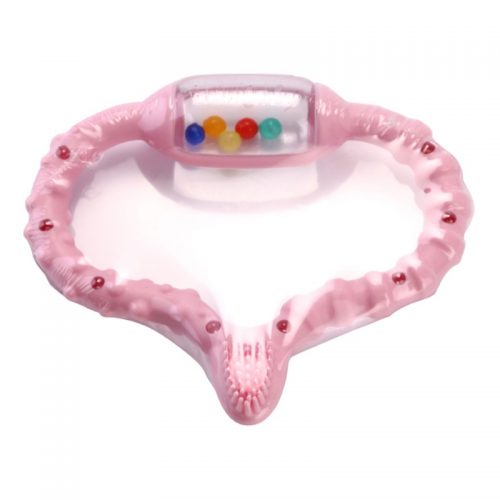 Curaprox Curababy gryzak ze szczoteczką do masażu i grzechotką