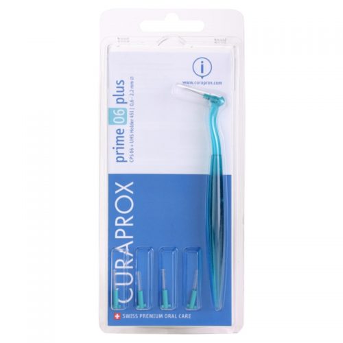 Curaprox Prime Plus zapasowe szczoteczki międzyzębowe 5 szt. + uchwyt CPS 06 0,6 – 2,2 mm 5 szt.