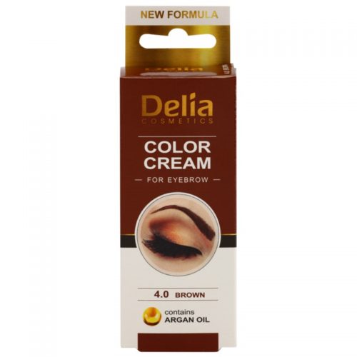 Delia Cosmetics Argan Oil farbka do brwi odcień 4.0 Brown 15 ml