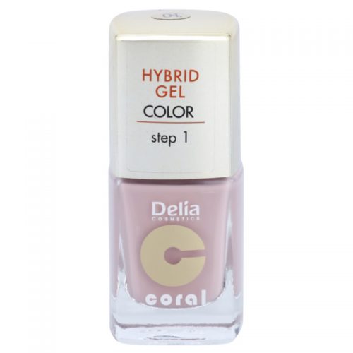 Delia Cosmetics Coral Nail Enamel Hybrid Gel żelowy lakier do paznokci odcień 04 11 ml