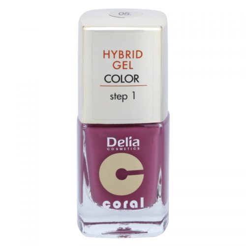 Delia Cosmetics Coral Nail Enamel Hybrid Gel żelowy lakier do paznokci odcień 05 11 ml