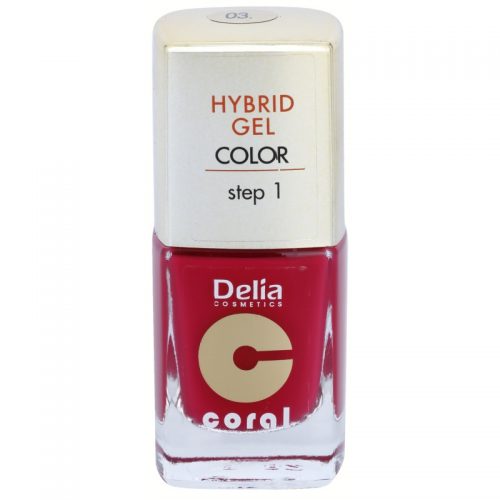 Delia Cosmetics Coral Nail Enamel Hybrid Gel żelowy lakier do paznokci odcień 03 11 ml