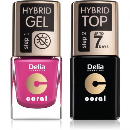 Delia Cosmetics Coral Nail Enamel Hybrid Gel wygodne opakowanie do paznokci dla kobiet odstín 30