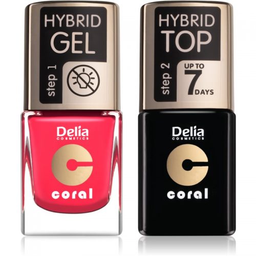Delia Cosmetics Coral Nail Enamel Hybrid Gel wygodne opakowanie do paznokci dla kobiet odstín 03