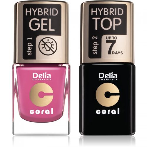 Delia Cosmetics Coral Nail Enamel Hybrid Gel wygodne opakowanie do paznokci dla kobiet odstín 05