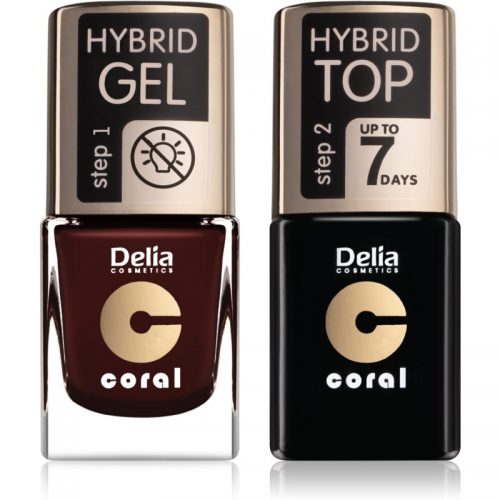 Delia Cosmetics Coral Nail Enamel Hybrid Gel wygodne opakowanie do paznokci dla kobiet odstín 11
