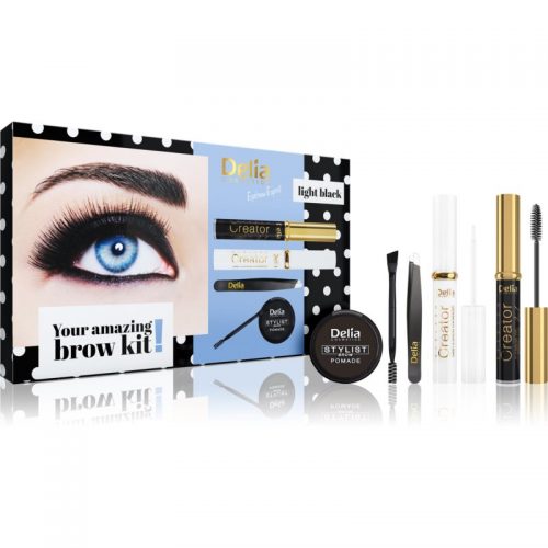 Delia Cosmetics Eyebrow Expert Light Black zestaw upominkowy do brwi II.