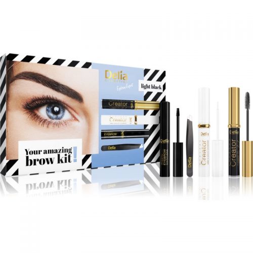 Delia Cosmetics Eyebrow Expert Light Black zestaw upominkowy III. (do brwi) dla kobiet