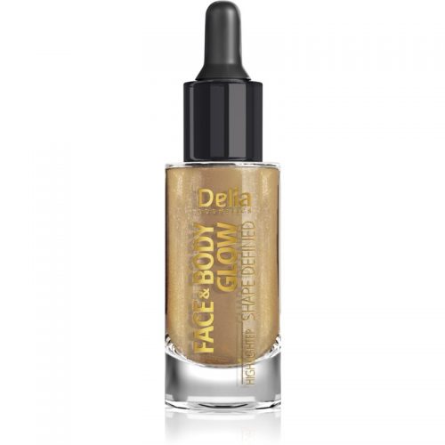 Delia Cosmetics Face & Body Glow Shape Defined płynny rozświetlacz z zakraplaczem 15 ml