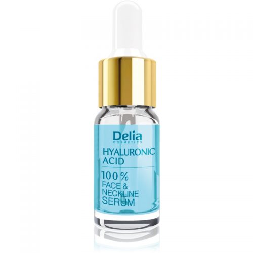 Delia Cosmetics Professional Face Care Hyaluronic Acid intensywne serum wypełniające zmarszczki z kwasem hialuronowym do twarzy, szyi i dekoltu 10 ml