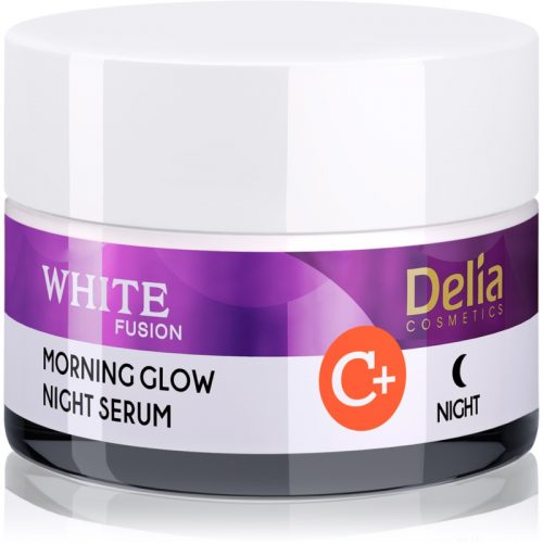 Delia Cosmetics White Fusion C+ rozjaśniający krem na noc przeciw zmarszczkom 50 ml