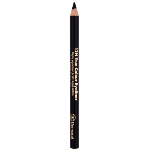 Dermacol 12H True Colour Eyeliner trwała kredka do oczu odcień 08 Black
