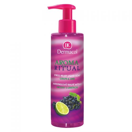 Dermacol Aroma Ritual Anty-stres mydło w płynie z dozownikiem Grape & Lime 250 ml