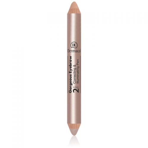 Dermacol Gorgeous Eyebrow korektor i rozświetlacz pod brwi 2 w 1