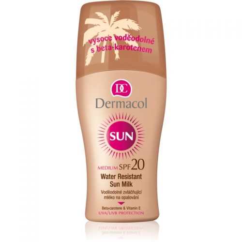 Dermacol Sun Water Resistant wodoodporne mleczko do opalania SPF 20 200 ml
