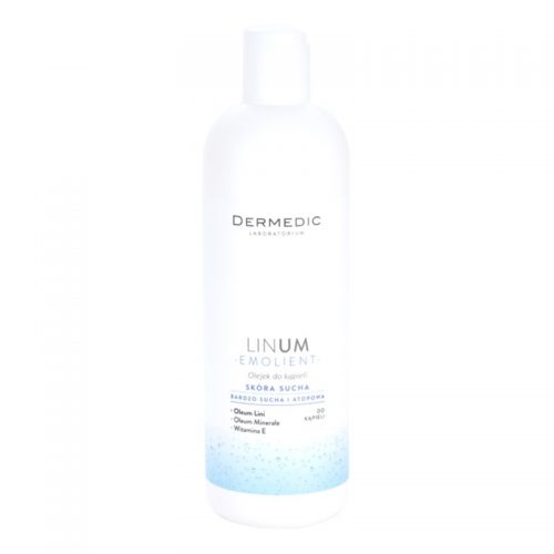 Dermedic Linum Emolient olejek do kąpieli do skóry suchej i atopowej 400 ml