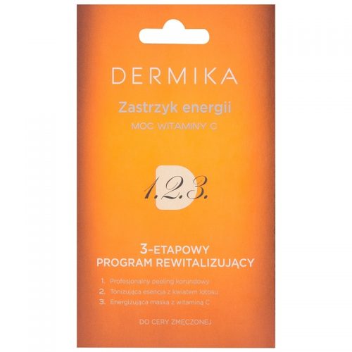 Dermika 1. 2. 3. trójfazowa pielęgnacja rewitalizująca do cery zmęczonej 3 x 2 ml