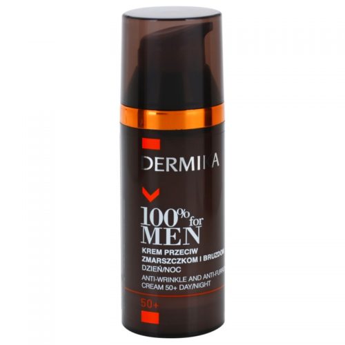 Dermika 100% for Men krem przeciw głębokim zmarszczkom 50+ 50 ml