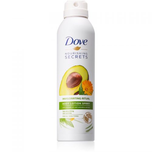Dove Nourishing Secrets Invigorating Ritual ochronne mleczko do ciała w sprayu Avocado Oil and Calendula Extract 190 ml