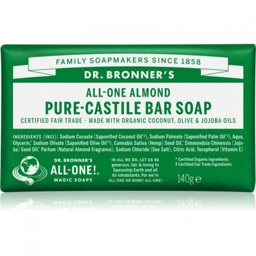 Dr. Bronner’s Almond mydło w kostce 140 g