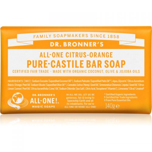 Dr. Bronner’s Citrus & Orange mydło w kostce 140 g