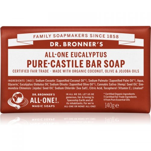 Dr. Bronner’s Eucalyptus mydło w kostce 140 g