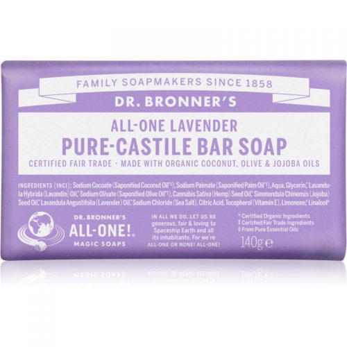 Dr. Bronner’s Lavender mydło w kostce 140 g