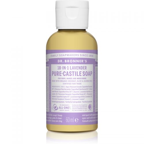 Dr. Bronner’s Lavender uniwersalne mydło w płynie 60 ml