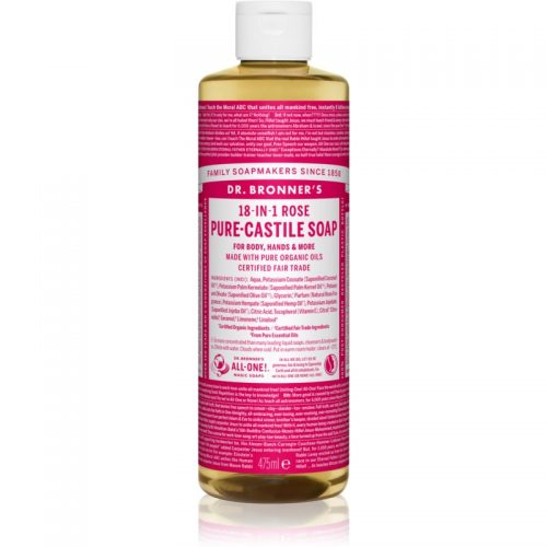 Dr. Bronner’s Rose uniwersalne mydło w płynie 475 m